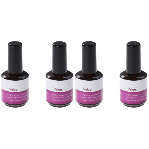 4 Pcs  14ml Uv Primer Base Gel Nail Art Tips Builder Polish Set 1