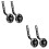 2 Pairs Replacement Training Wheels Versatile Bike Stabilisers 8