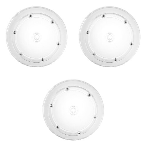 3Pcs 7 Inches Rotating Cake Turntable For Decorating Workbench 2