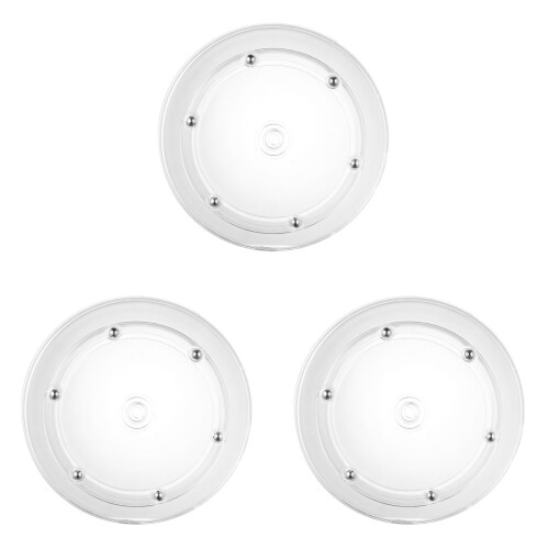 3Pcs 7 Inches Rotating Cake Turntable For Decorating Workbench 1