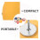50Pcs Thumb Tacks For Cork Board: Resin Half Circle Pushpins 1.8Cm 7