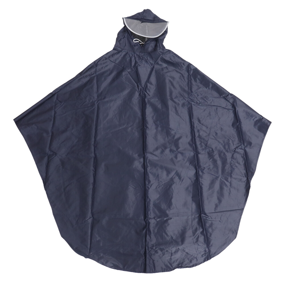 Reflective Long Raincoat Poncho For Cycling 1Pack Black 3583102638915