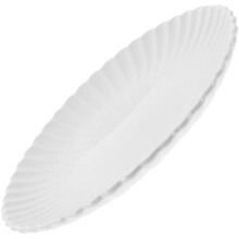 2Pièces Assiettes Céramiques Blanches Rustic Pour Fromage Snacks