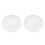 2Pièces Assiettes Céramiques Blanches Rustic Pour Fromage Snacks 6