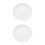 2Pièces Assiettes Céramiques Blanches Rustic Pour Fromage Snacks 4