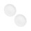 2Pièces Assiettes Céramiques Blanches Rustic Pour Fromage Snacks 3