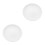 2Pièces Assiettes Céramiques Blanches Rustic Pour Fromage Snacks 2