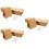 300 Pcs Earring Packaging Card Kraft Paper Three-Dimensional 8