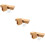 300 Pcs Earring Packaging Card Kraft Paper Three-Dimensional 10