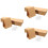 300 Pcs Earring Packaging Card Kraft Paper Three-Dimensional 7