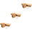300 Pcs Earring Packaging Card Kraft Paper Three-Dimensional 6