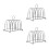 3Pcs Metal Toast Rack For Sliced Bread Kitchen Organizer 5