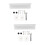 2 Sets Wall-Mounted Hook Rack Umbrella Bracket Simple Metal Stand 6