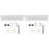 2 Sets Wall-Mounted Hook Rack Umbrella Bracket Simple Metal Stand 3