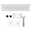2 Sets Wall-Mounted Hook Rack Umbrella Bracket Simple Metal Stand 2