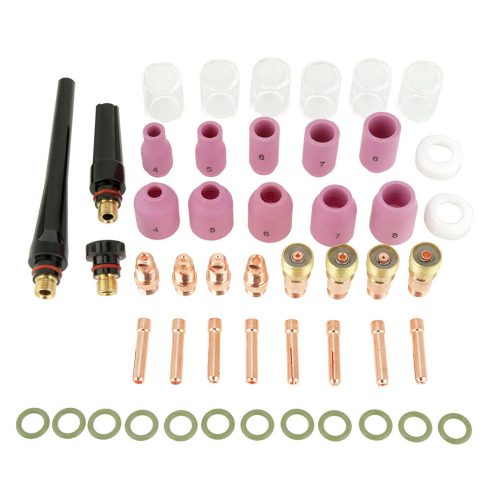 147 Pcs For Wp 17 18 26 Tig Welding Torch Stubby Gas Lens Cup 3583102646156