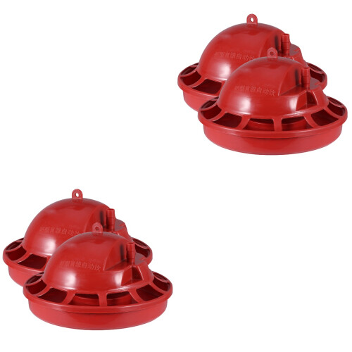 Set Of 2 Chicken Drip Water Feeder Drinker Poultry Drinking Cups 2