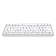 78 Keys Wireless Keyboard, Ultra Slim Bluetooth Office Keyboard, Silver