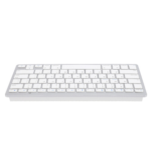 78 Keys Wireless Keyboard, Ultra Slim Bluetooth Office Keyboard, Silver