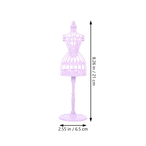 5Pcs Mini Doll Dress Support Mannequin Full Stand 1