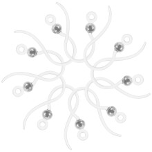50Pz Kit Fai Da Te Ganci Trasparenti Per Creazioni Handmade