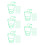 50 Pcs Hanging Net For 100ml Bottle Holder Light Green 4