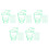 50 Pcs Hanging Net For 100ml Bottle Holder Light Green 9