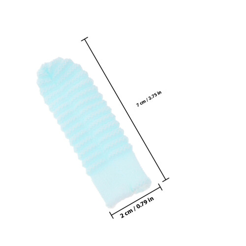 12Pcs Dog Finger Toothbrush Multi-Color Polyester Safe for Small Pets 1