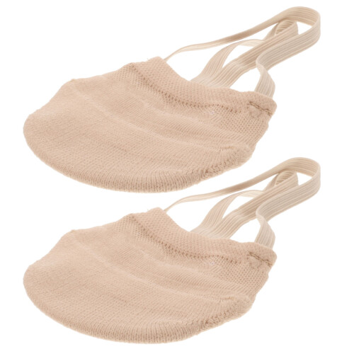 1Paio Scarpe Mezza Suola Per Danza in Tessuto Khaki Protettive