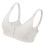 2Pcs Grey Plaid Button Nursing Bra Seamless Lace Breathable 95B 3