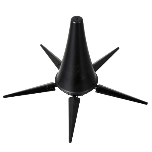 Portable Black Clarinet Holder Stand ABS Metal Five-Leg Support