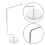 4Pcs Stainless Steel Table Flag Stand Single Pole Desk Mount 10