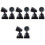 8 Pcs Railroad Train Mini Signal Light Spotlight Sand Table Prop 5