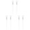 6 Pcs Wooden Long Handle Fan Shape Mask Application Brushes 3