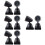 8 Pcs Railroad Train Mini Signal Light Spotlight Sand Table Prop 9