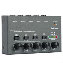 4Channel Audio Mixer, 4/6/8Channel Line Mixer, 4Channel Line Mixer Replacement for Various Audio Mixing Applications