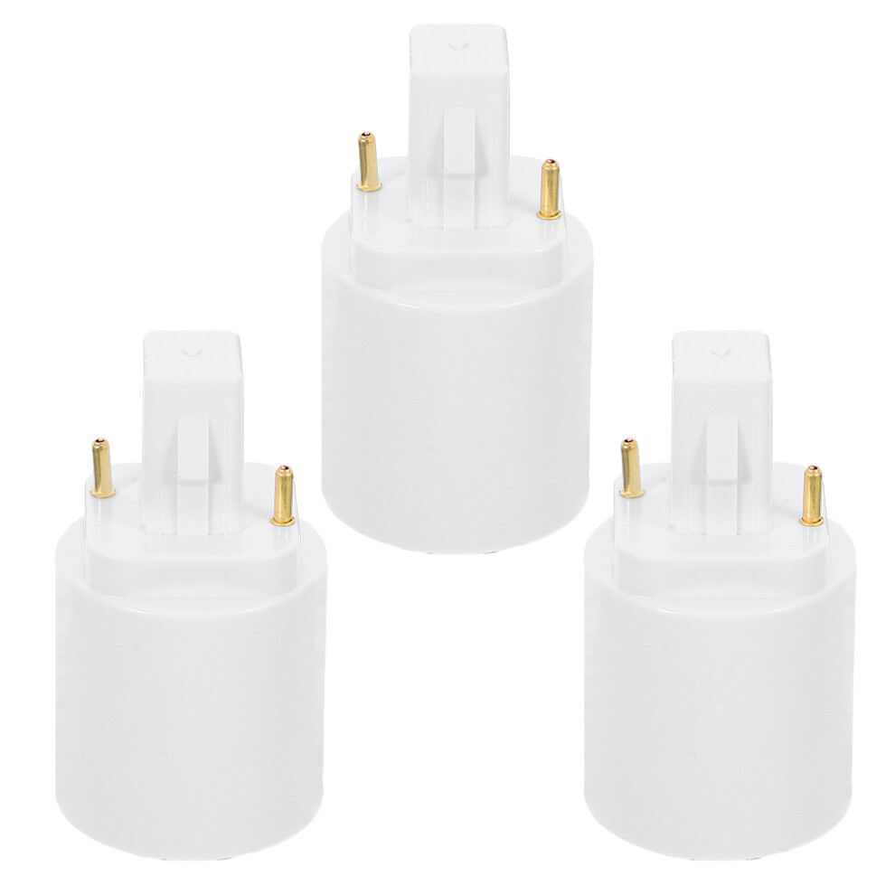 15 Pcs G24d To E27 Adapter 2-Pin Bulb Converter For Led Fixtures Light 3583512329755