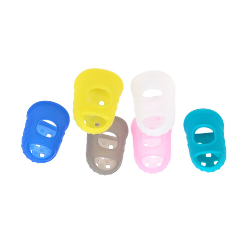 2 Count Guitar Fingertips Protectors Stickers Protection Sleeves 2