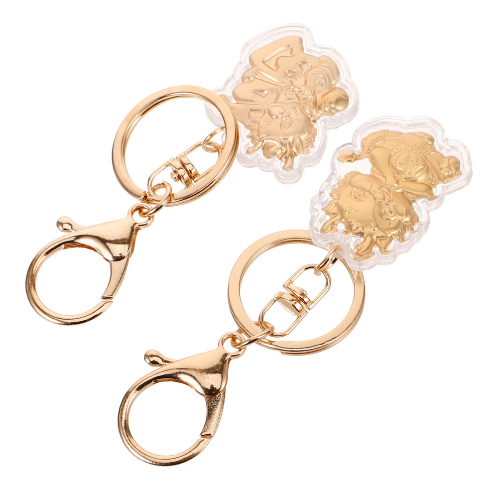 6St Metalen Drakenbedeltjes Sleutelhanger En Feestdecoratie-image