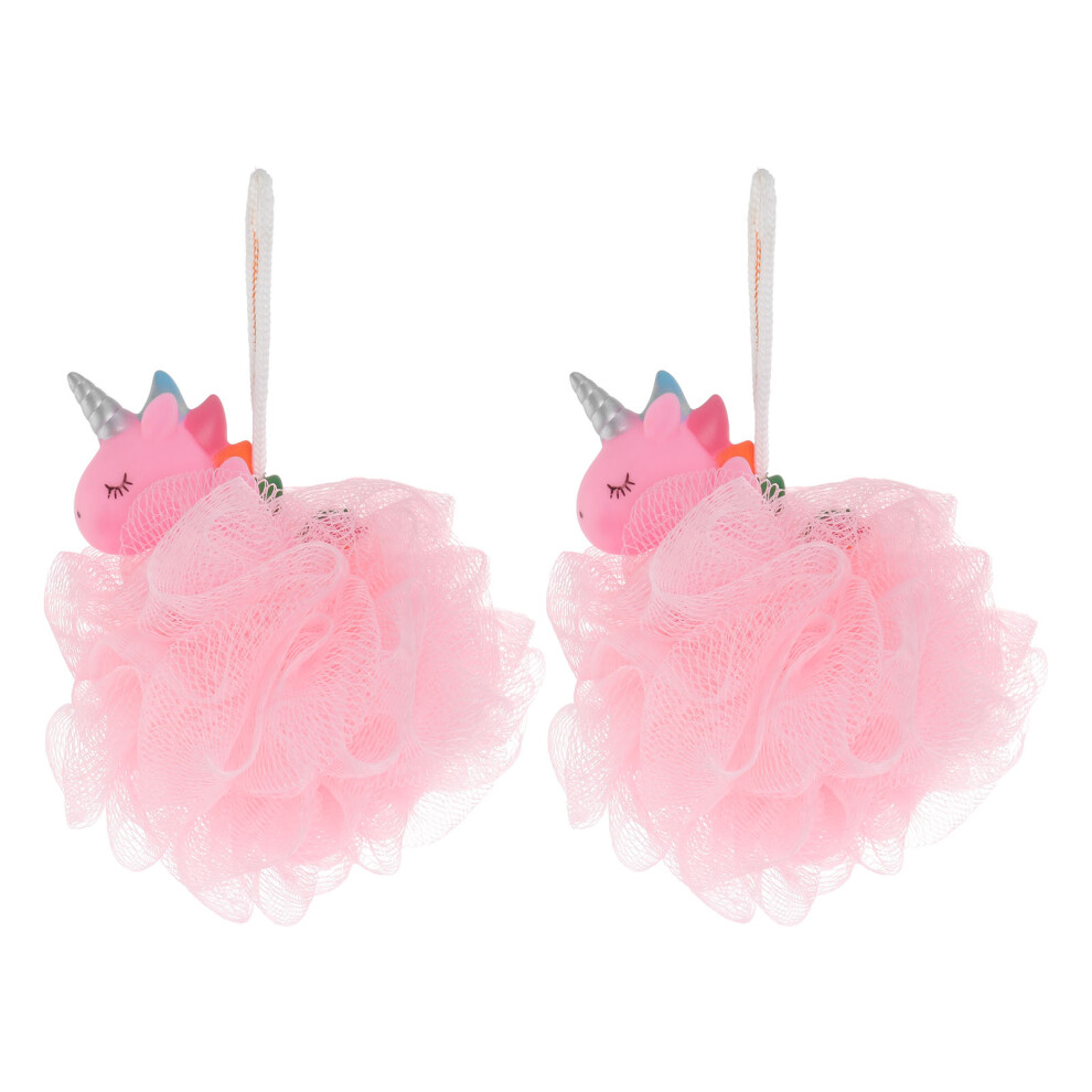6 Pcs Unicorn Bath Ball Loofah Child Bath Mat Pvc Vaguelly