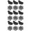 9 Pcs Trekking Pole Snow Travel Rubber Sleeve Replace 8