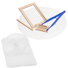 6 Sets Wooden Paper Craft Mold Frame Screen For Kids Diy