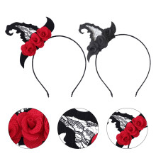 6 Pcs Halloween Witch Hat Headband Hair Clasp Decorative Props Hair