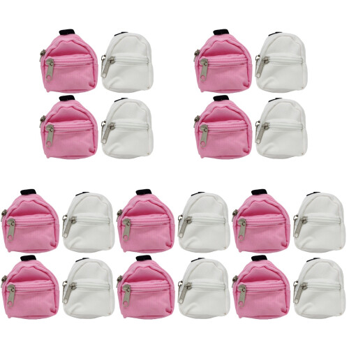 20 Pcs Mini Doll Backpack Cloth Bags Mixed Color 2