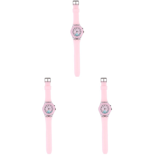 3Pcs Rabbit Pattern Luminous Cartoon Watch For Kids 2