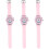 3Pcs Rabbit Pattern Luminous Cartoon Watch For Kids 5