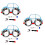 3 Sets Cartoon Car Shaped Food Container With Fork Spoon 7