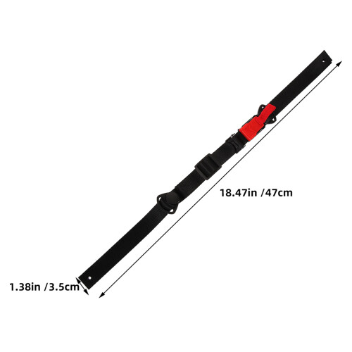 3Pz Cinturini Sottobarbo Y Forma in Nylon E Metallo 2