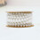 5Mwitte String Beads for Decoration Met Glanzende En Uniforme Kralen 4