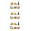 18 Pcs Ancient Egypt Mini Pyramid Figurines Set Desktop Decoration 5
